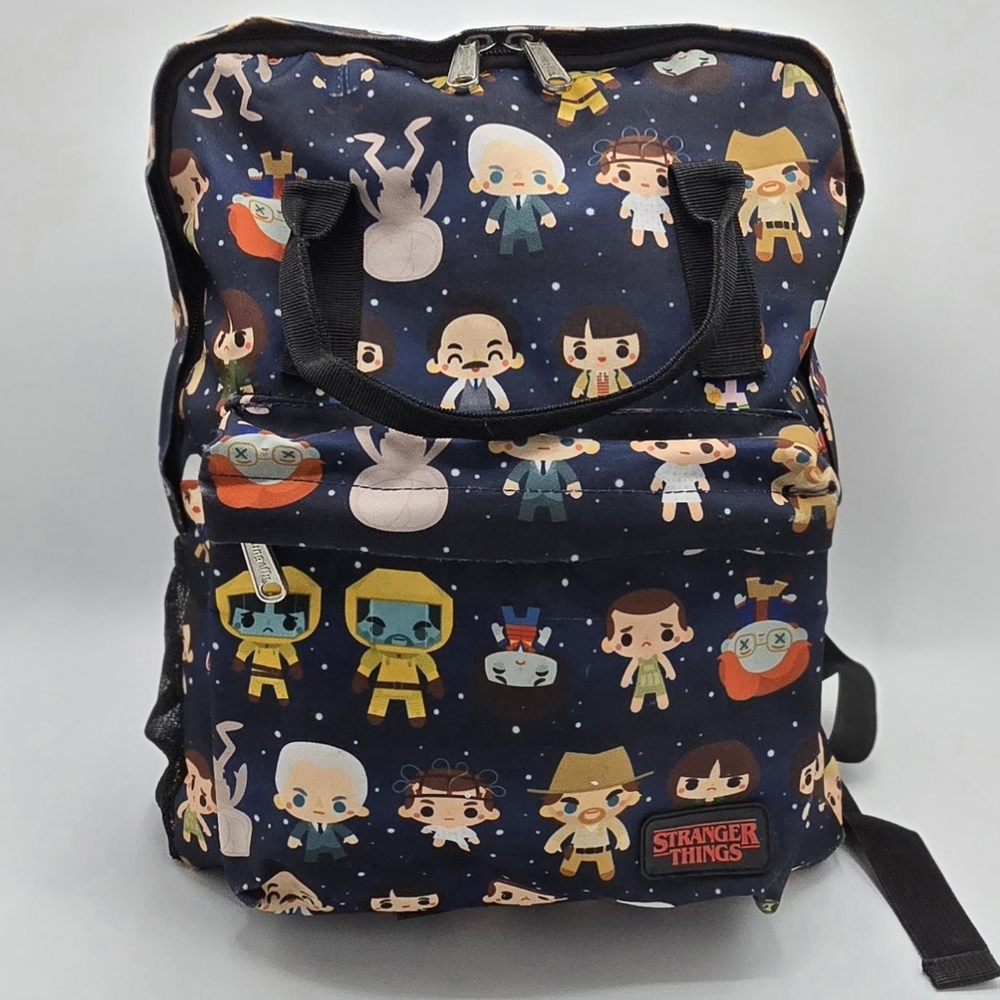 Stranger Things Chibi Print Backpack - Picture 2 of 10